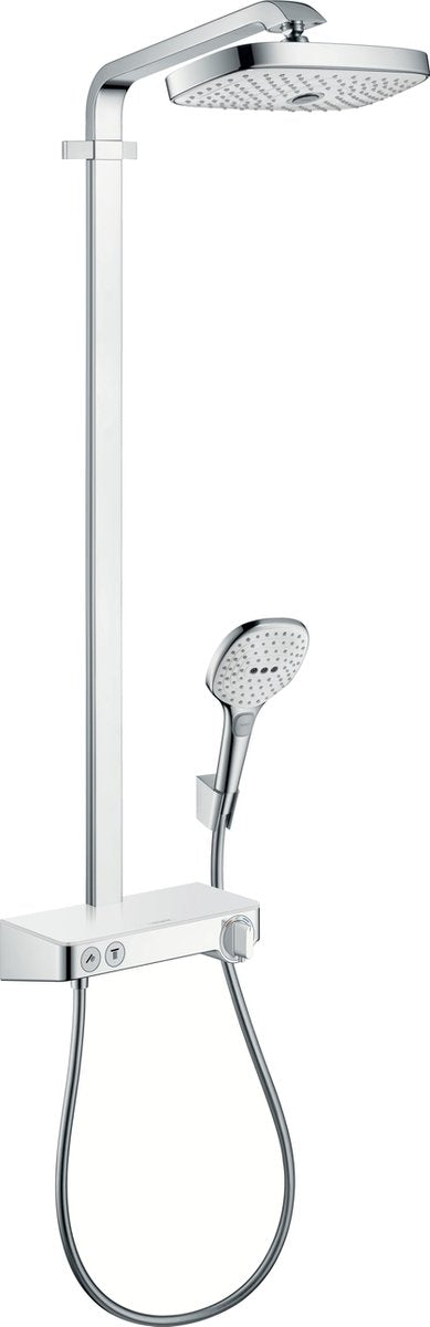 Hansgrohe raindance select e showerpipe 300 2jet met showertablet select 300 chroom