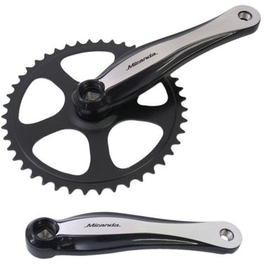 Crankstel 46T Miranda Beta 1+ voor 3 32 ketting - aluminium - zwart