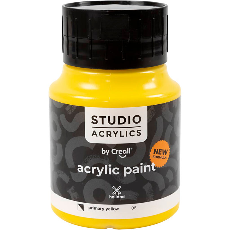 Load image into Gallery viewer, Https: www.cchobby.nl creall-studio-acrylverf-semi-dekkend-primary-yellow-06-500-ml-1-fles

