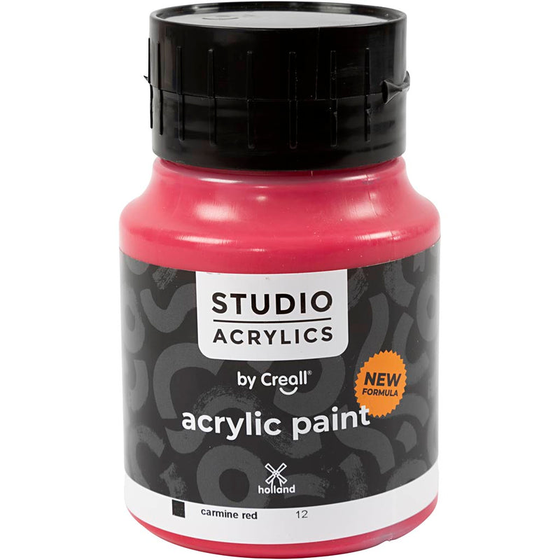 Load image into Gallery viewer, Https: www.cchobby.nl creall-studio-acrylverf-dekkend-carmine-red-12-500-ml-1-fles
