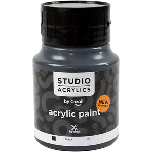 Https: www.cchobby.nl creall-studio-acrylverf-dekkend-black-99-500-ml-1-fles