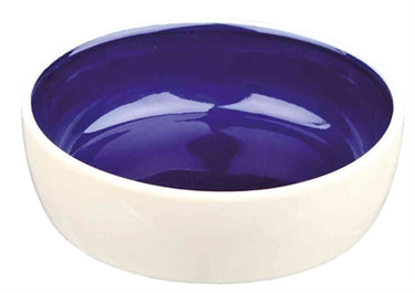 Trixie voerbak kat keramiek creme blauw