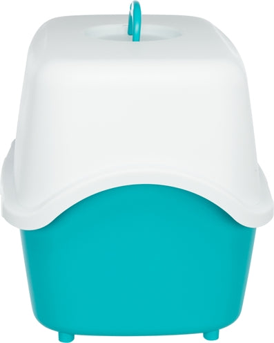 Load image into Gallery viewer, Trixie Kattenbak vico turquoise wit
