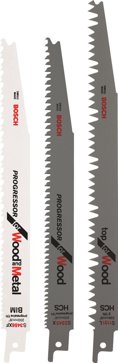 Bosch reciprozaagbladen - 3-delig