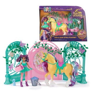 Load image into Gallery viewer, Spinmaster unicorn academy pop ava unicorn leaf stal set
