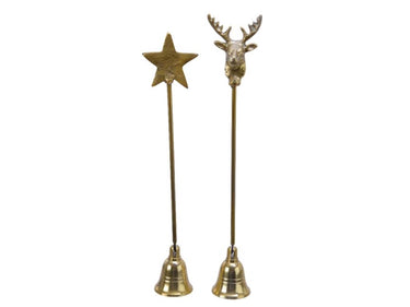 Decoris kaarsendover van aluminium 26cm in goud.