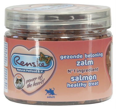 Renske Kat gezonde beloning mini hartjes zalm