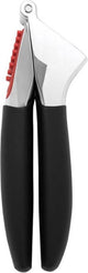 Oxo - knoflookpers - zilver zwart - extra groot reservoir