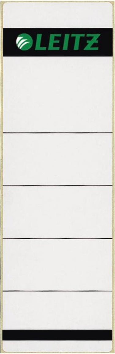 Leitz zelfklevende ordner rugetiketten grijs, rug 7 cm - pak van 10 stuks