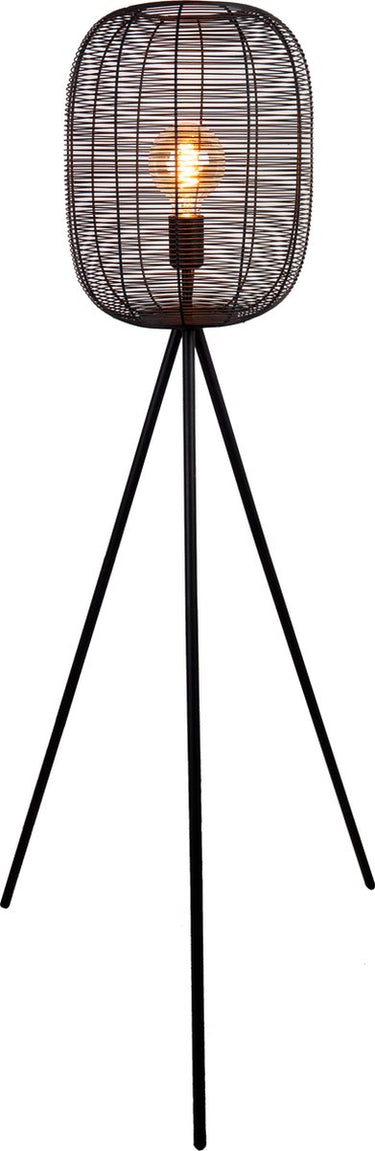Eglo rinroe vloerlamp - e27 - 140,5 cm - zwart