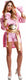 Mom funcompany pink bokser kostuum dames - maat m l