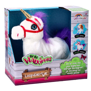 Pluchiez go go walkimals interactieve unicorn knuffel