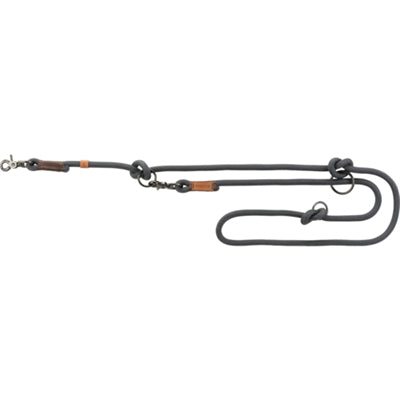 Load image into Gallery viewer, Trixie hondenriem be nordic verstelbaar donkergrijs bruin
