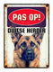 Plenty gifts Waakbord blik duitse herder