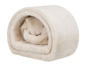 Trixie speeltunnel konijn cavia pluche beige