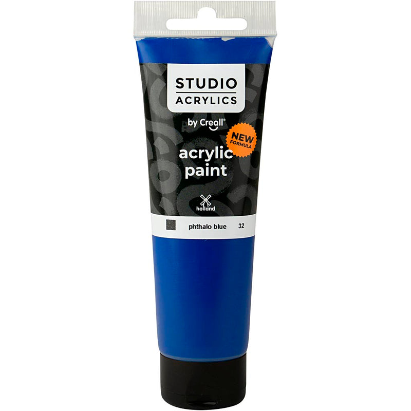 Load image into Gallery viewer, Https: www.cchobby.nl creall-studio-acrylverf-dekkend-phtalo-blue-32-120-ml-1-fles

