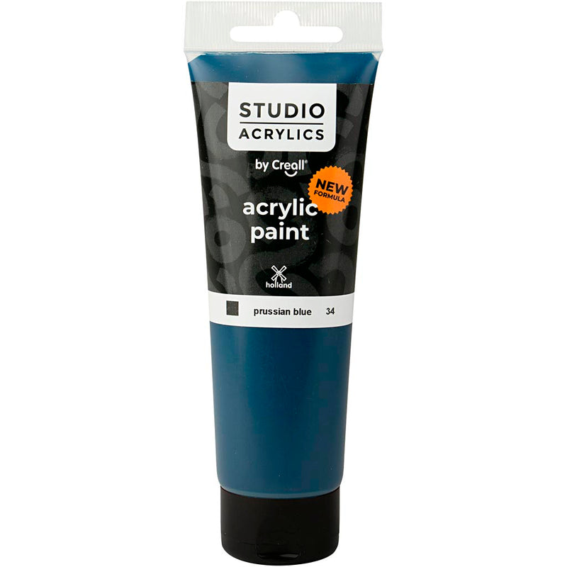 Load image into Gallery viewer, Https: www.cchobby.nl creall-studio-acrylverf-dekkend-prussian-blue-34-120-ml-1-fles

