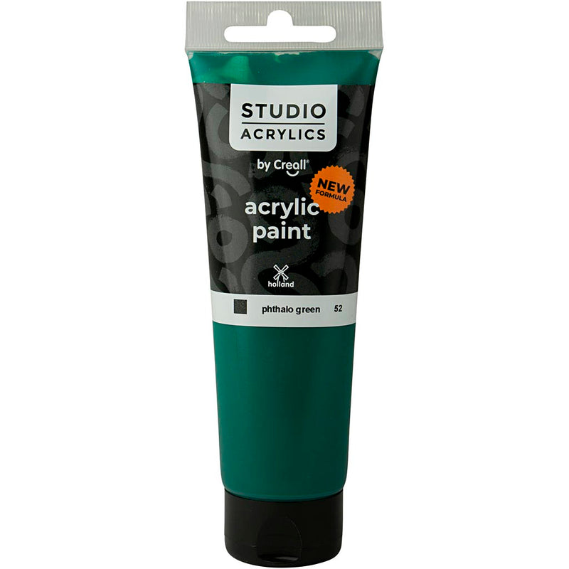 Load image into Gallery viewer, Https: www.cchobby.nl creall-studio-acrylverf-dekkend-phtalo-green-52-120-ml-1-fles
