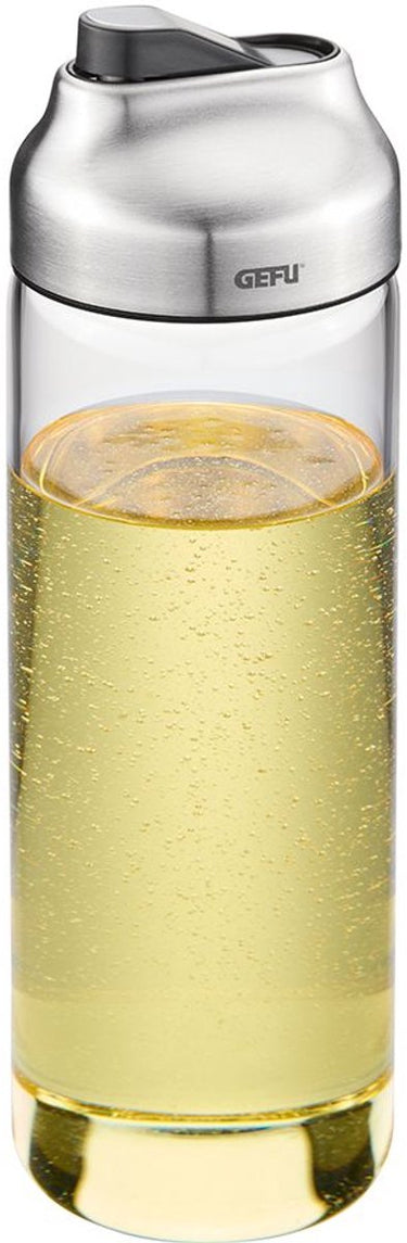 Gefu kippo olie- en azijndispenser – 400 ml – borosilicaatglas – automatisch schenkdeksel – druppelvrij