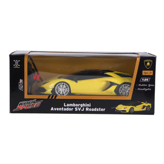 Kool speed radiografisch bestuurbare auto lamborghini 1:24 aventador svj roadster geel