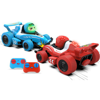 Load image into Gallery viewer, Gear2play rc neon bumper cars pro duoset - rc formule 1 battle cars - ga een botsduel aan!
