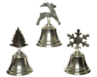 Decoris klok aluminium 3ass snowflake - tree - reindeer