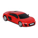 Radiografisch bestuurbare audi r8 coupé rood schaal 1:24