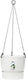 Elho greenville hangschaal 24 - hangpot voor buiten - 100% gerecycled plastic - ø 23.5 x h 20.5 cm - wit
