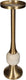 Hd collection kaarsenhouder aluminium goud 11x11x39.5cm