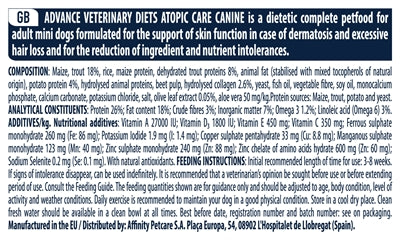 Load image into Gallery viewer, Advance Veterinary diet dog atopic mini
