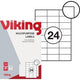 Multifunctionele etiketten viking mat wit