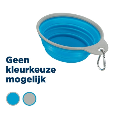 Trixie voerbak drinkbak reis stevige rand siliconen assorti