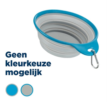 Trixie voerbak drinkbak reis stevige rand siliconen assorti
