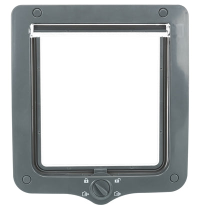 Load image into Gallery viewer, Trixie 4-weg kattenluik xl met tunnel grijs
