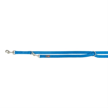 Trixie hondenriem premium dubbelgestikt verstelbaar royal blauw