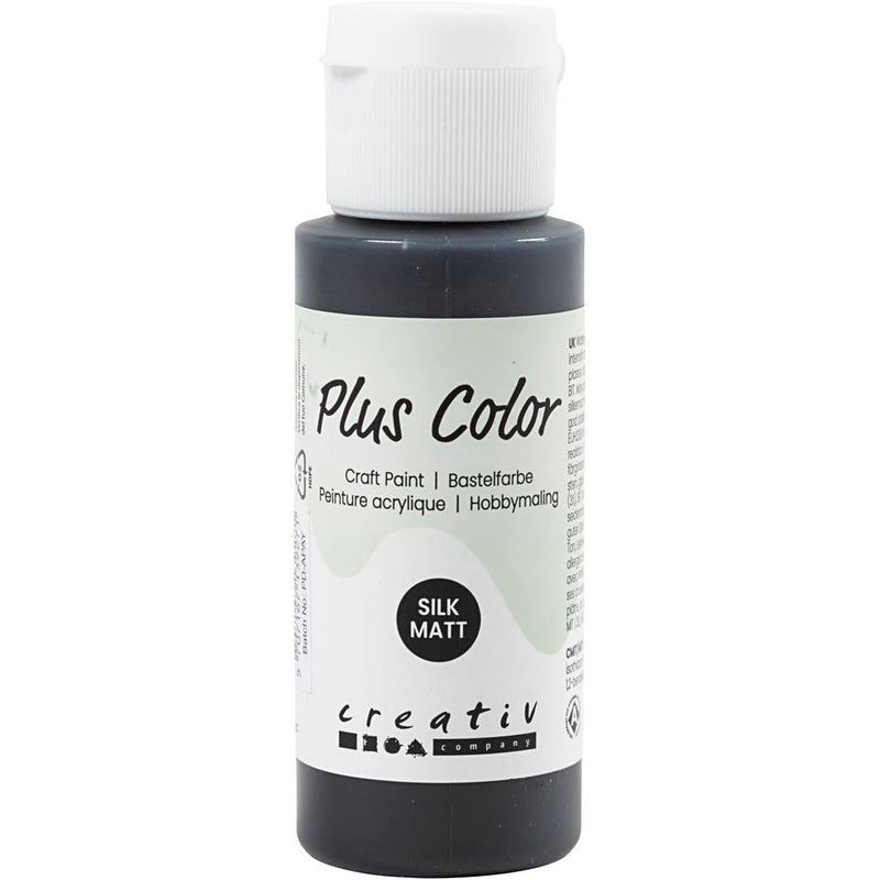 Load image into Gallery viewer, Https: www.cchobby.nl plus-color-acrylverf-zwart-60-ml-1-fles
