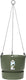 Elho greenville hangschaal 24 - hangpot voor buiten - 100% gerecycled plastic - ø 23.5 x h 20.5 cm - blad groen
