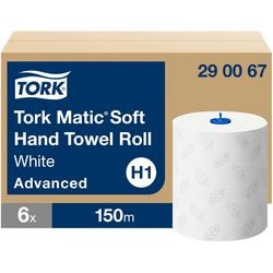 Tork matic zachte handdokerol 2-laags wit h1 advanced 290067 (6 stuks)