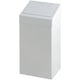 Prullenbak metaal 34x26x70cm 50l wit