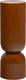 Woood toval pot hoog - metaal - hoogglans honinggeel - 95x32x32