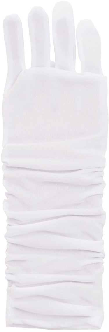 Little adventures - witte prinsessenhandschoenen – ellebooglengte