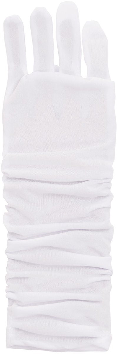 Little adventures - witte prinsessenhandschoenen – ellebooglengte