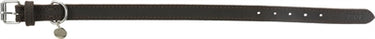 Trixie halsband hond rustic vetleer donkerbruin
