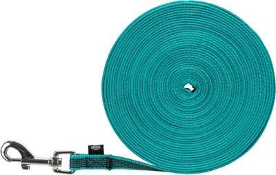 Load image into Gallery viewer, Trixie Hondenriem sleeplijn met rubber turquoise
