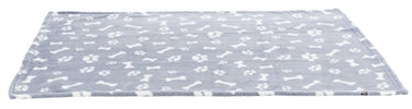 Trixie hondendeken kenny fleece bot pootjes blauw