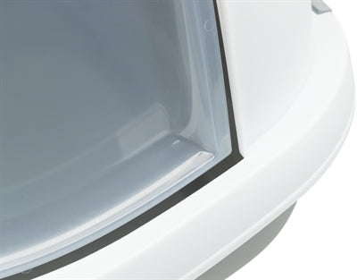 Load image into Gallery viewer, Trixie Kattenbak primo xxl top met kap grijs wit
