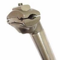 Load image into Gallery viewer, zadelpen vast 27.2 x 350 mm aluminium zilver

