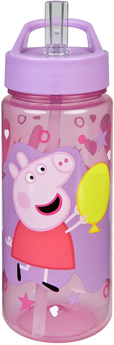Load image into Gallery viewer, Undercover świnka peppa serie - bidon - 500 ml - met stroombeker - bpa-vrij
