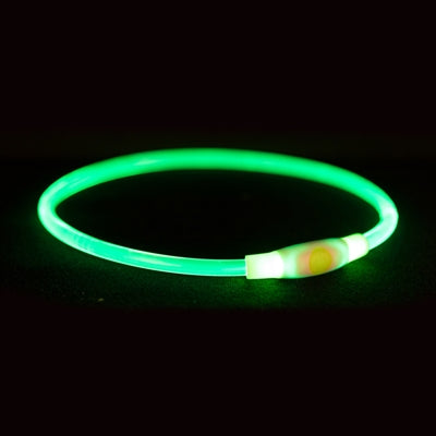 Load image into Gallery viewer, Trixie lichtgevende halsband usb flash light oplaadbaar tpu multi
