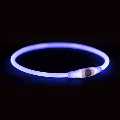 Trixie lichtgevende halsband usb flash light oplaadbaar tpu multi